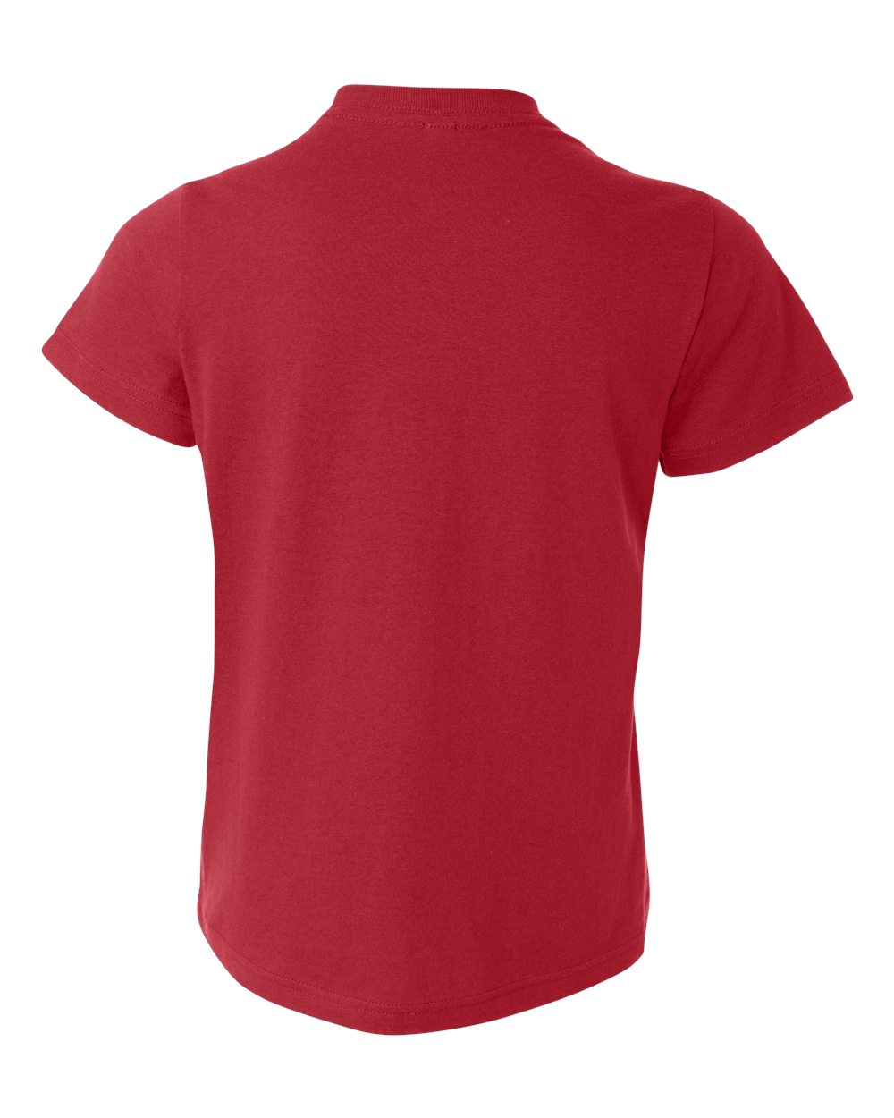 BELLA + CANVAS 3001Y Youth Jersey Tee in Red, back