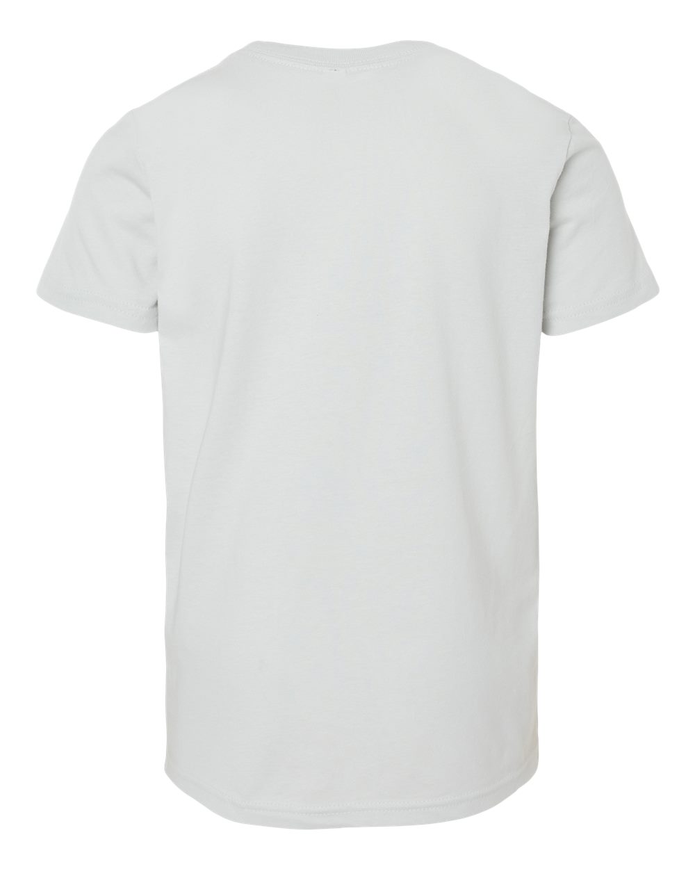 BELLA + CANVAS 3001Y Youth Jersey Tee in Silver, back