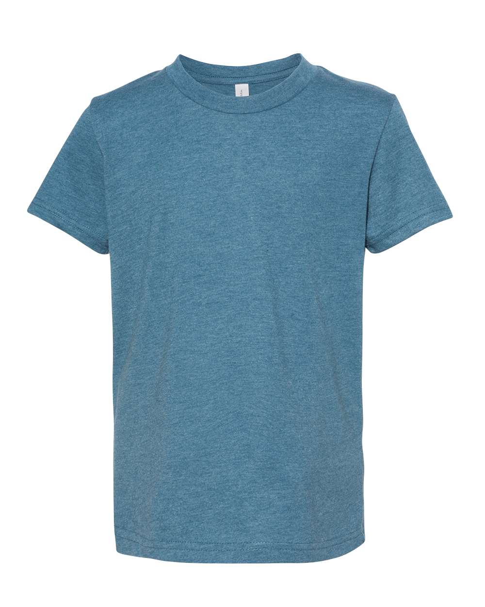 BELLA + CANVAS 3001YCVC Youth CVC Jersey Tee in Heather Deep Teal