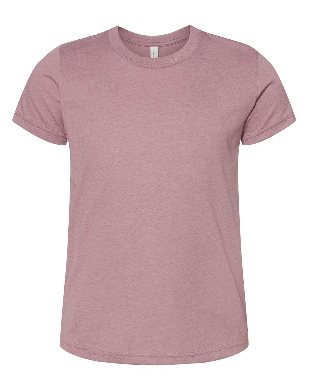 BELLA + CANVAS 3001YCVC Youth CVC Jersey Tee in Heather Orchid