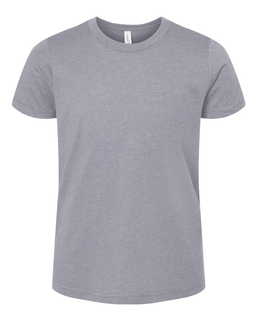 BELLA + CANVAS 3001YCVC Youth CVC Jersey Tee in Heather Storm