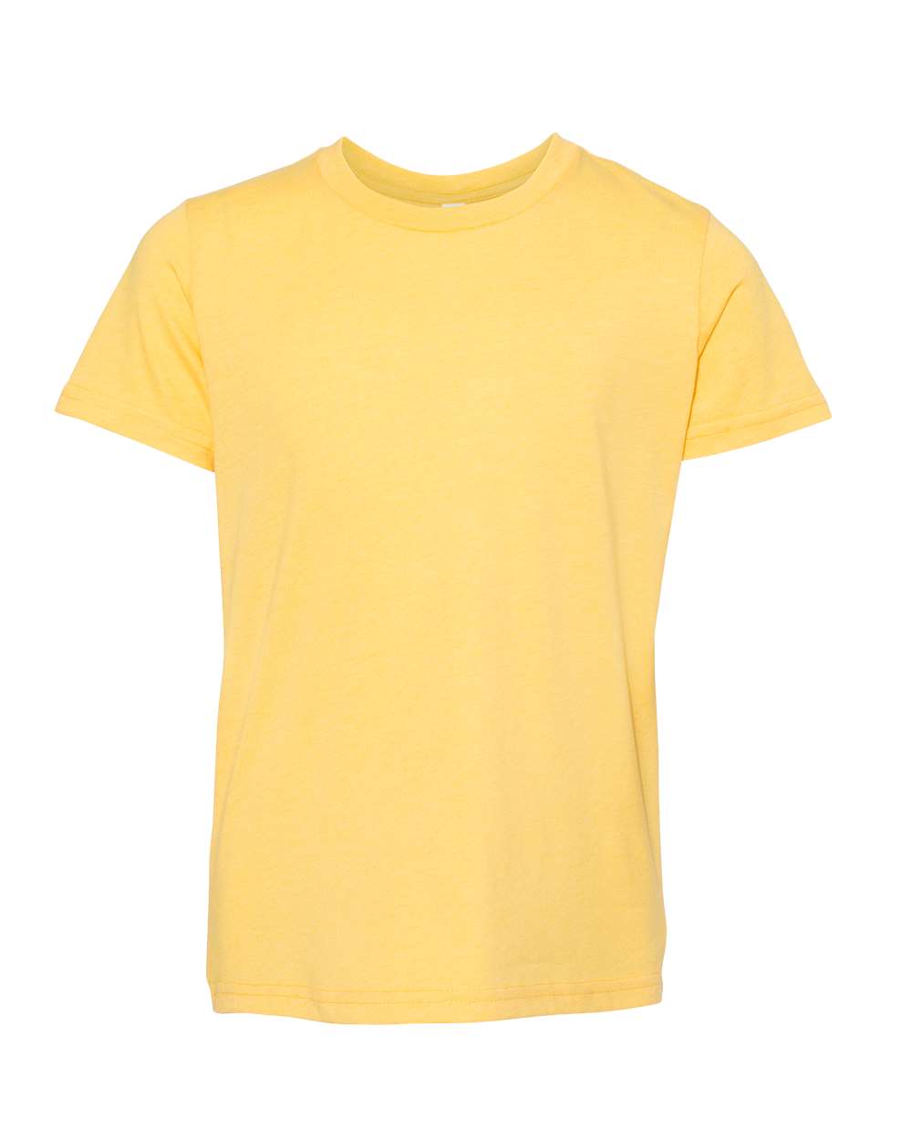 BELLA + CANVAS 3001YCVC Youth CVC Jersey Tee in Heather Yellow Gold