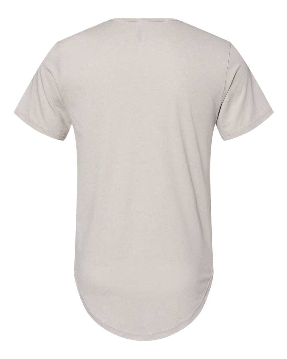 BELLA + CANVAS 3003 Men's Jersey Curved Hem Tee in Heather Cool Grey, back