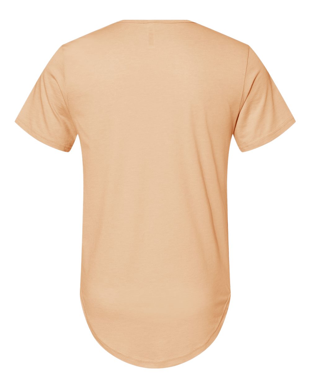 BELLA + CANVAS 3003 Men's Jersey Curved Hem Tee in Heather Sand Dune, back
