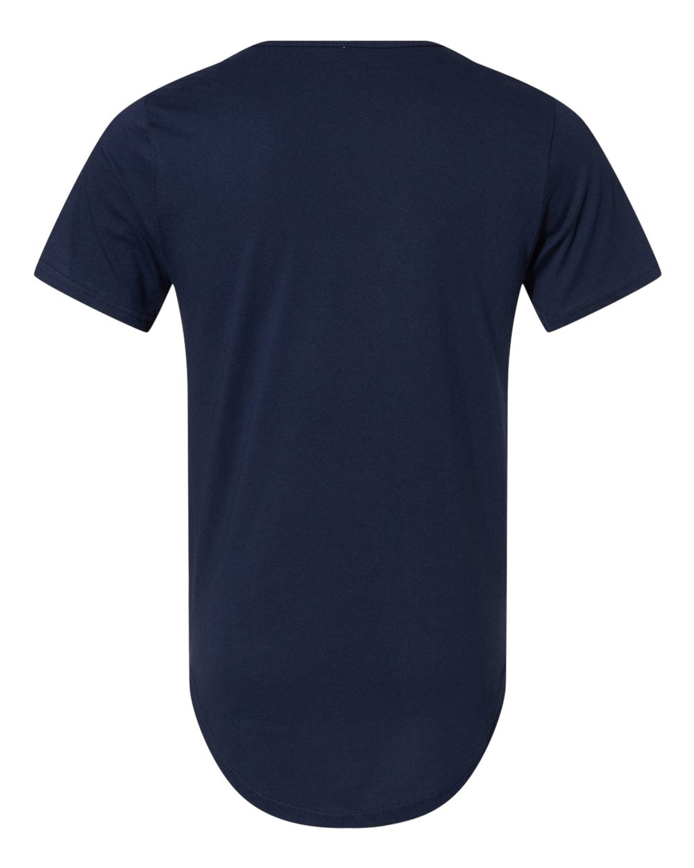 BELLA + CANVAS 3003 Men's Jersey Curved Hem Tee in Navy, back