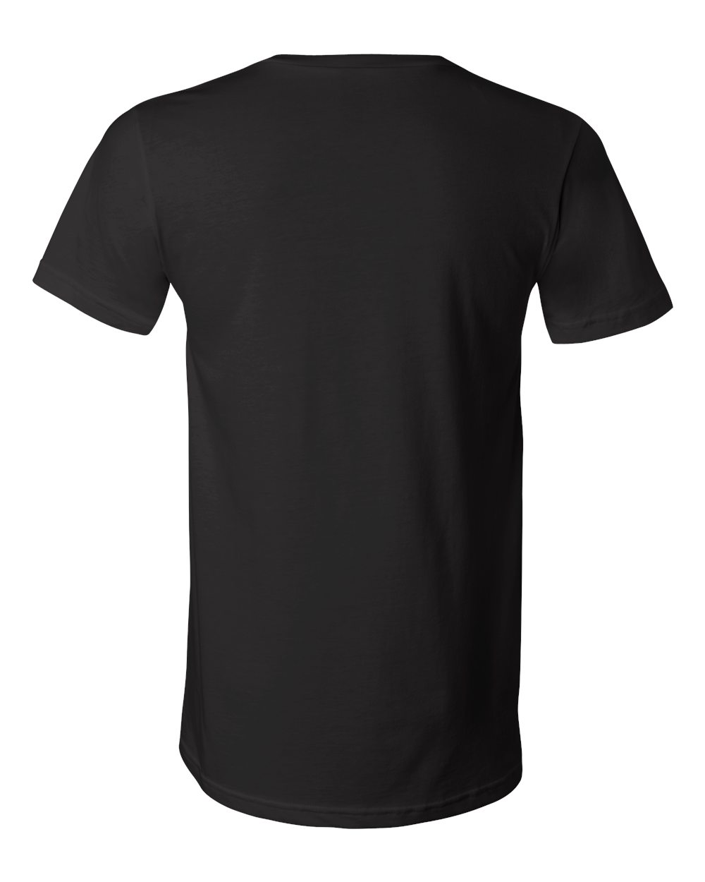 BELLA + CANVAS 3005 Unisex Jersey V-Neck Tee in Black, back