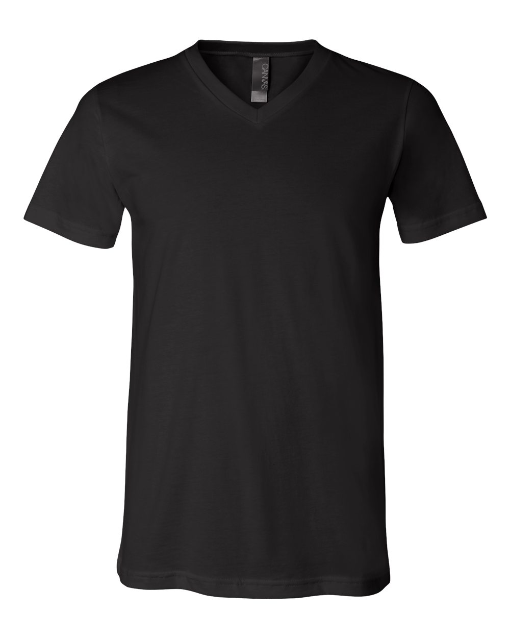 BELLA + CANVAS 3005 Unisex Jersey V-Neck Tee in Black