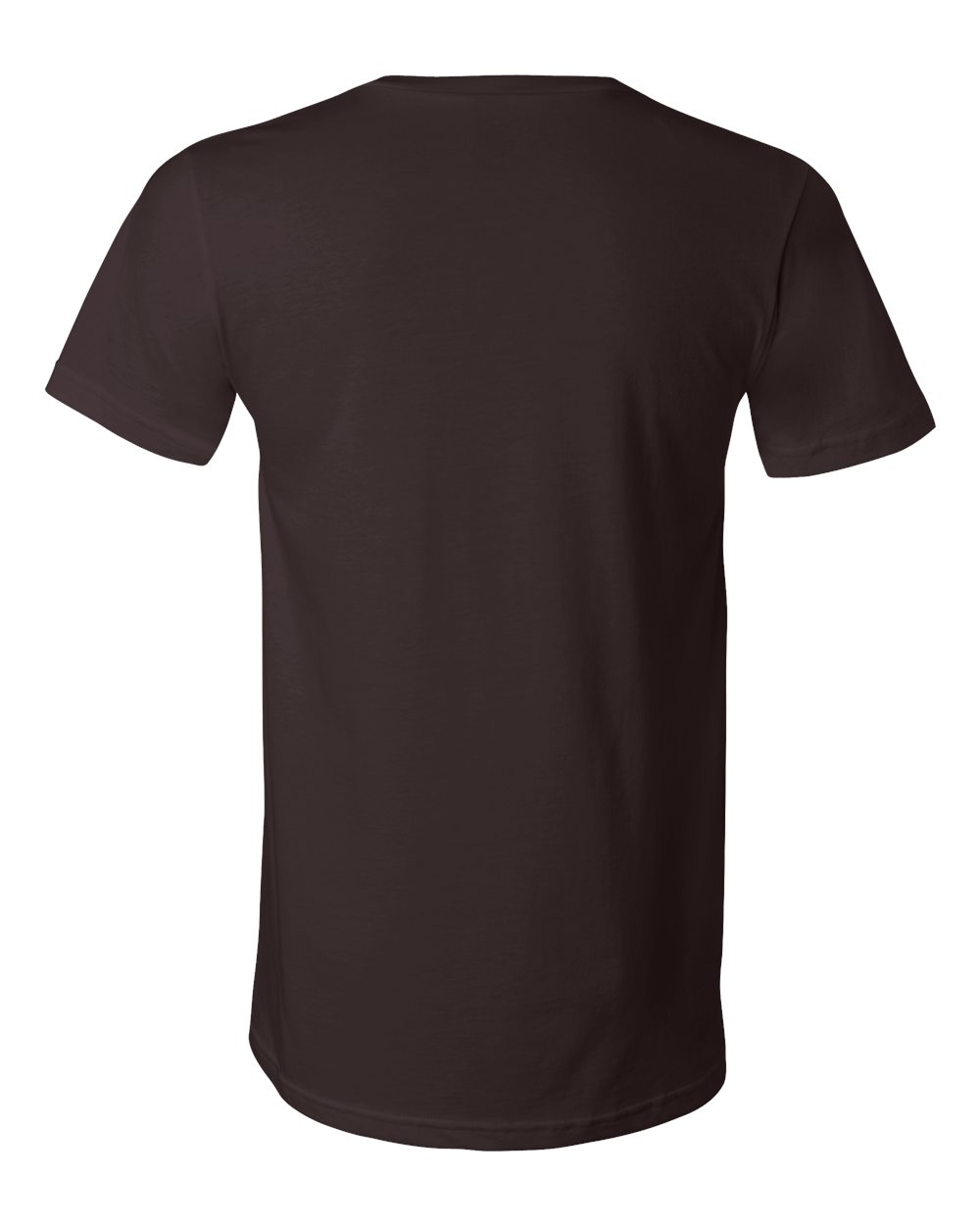 BELLA + CANVAS 3005 Unisex Jersey V-Neck Tee in Brown, back