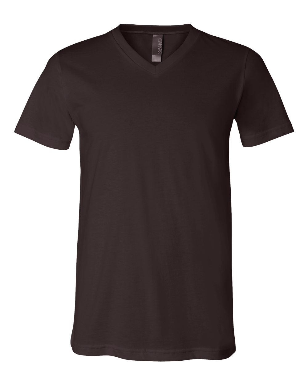 BELLA + CANVAS 3005 Unisex Jersey V-Neck Tee in Brown
