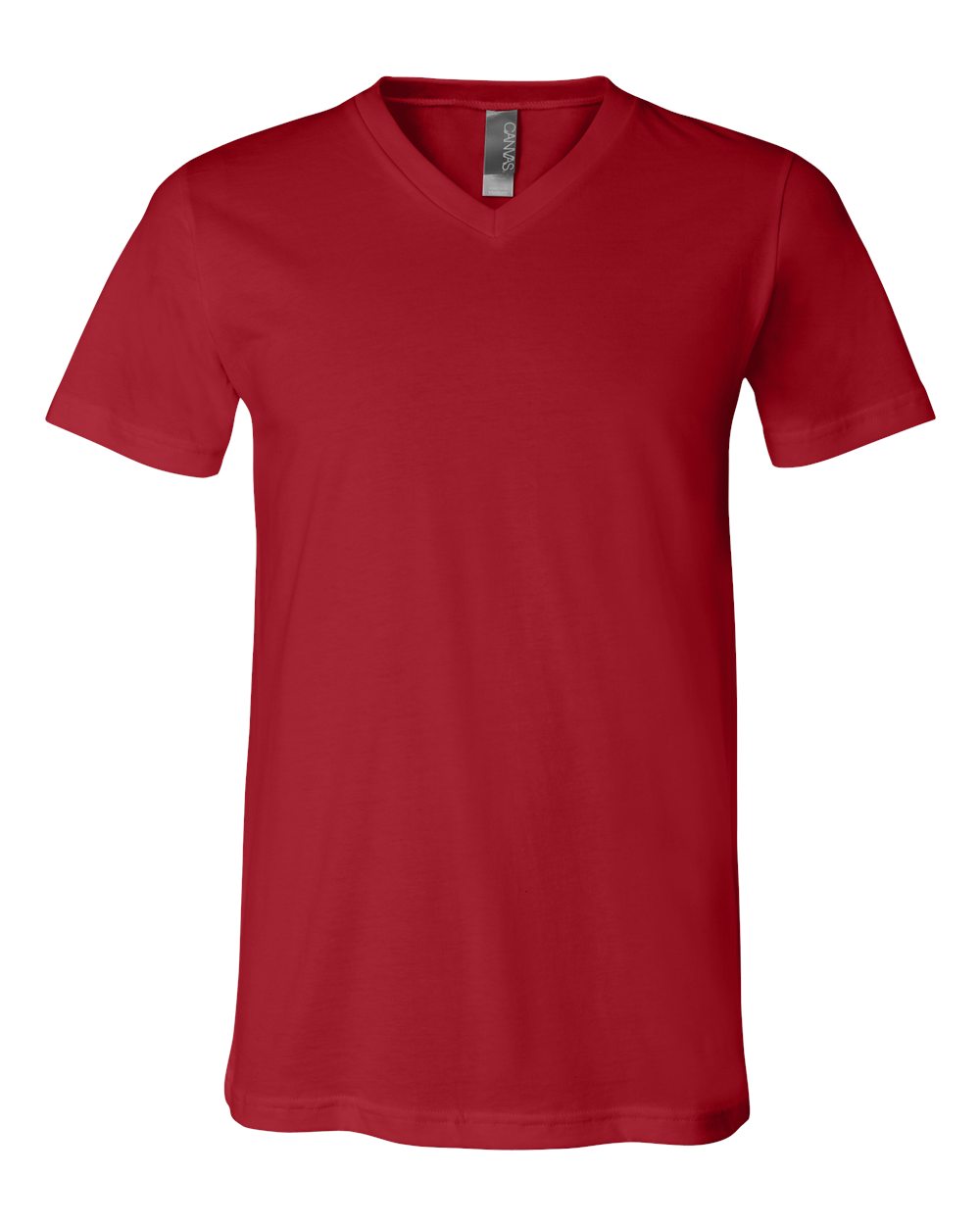 BELLA + CANVAS 3005 Unisex Jersey V-Neck Tee in Canvas Red