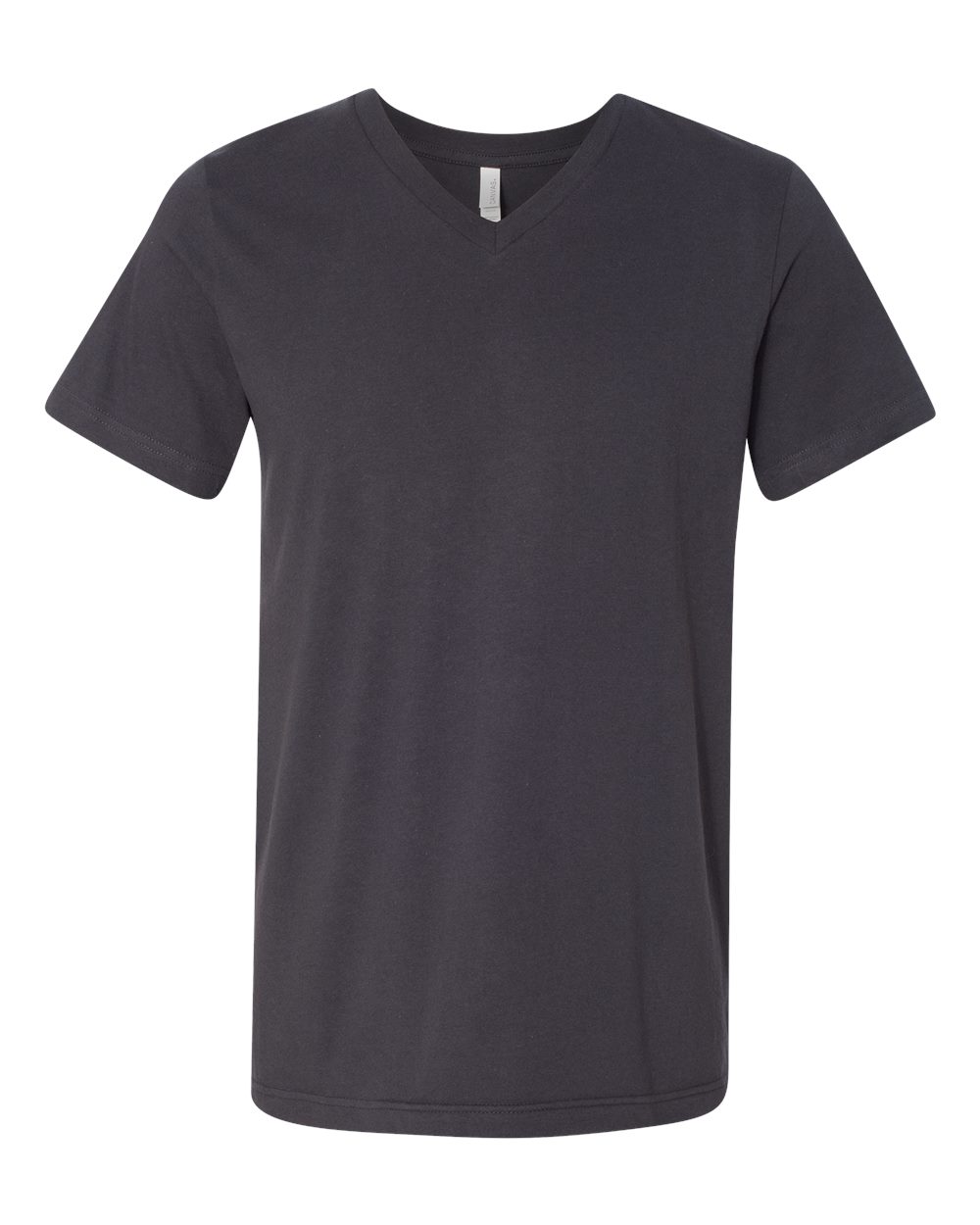 BELLA + CANVAS 3005 Unisex Jersey V-Neck Tee in Dark Grey
