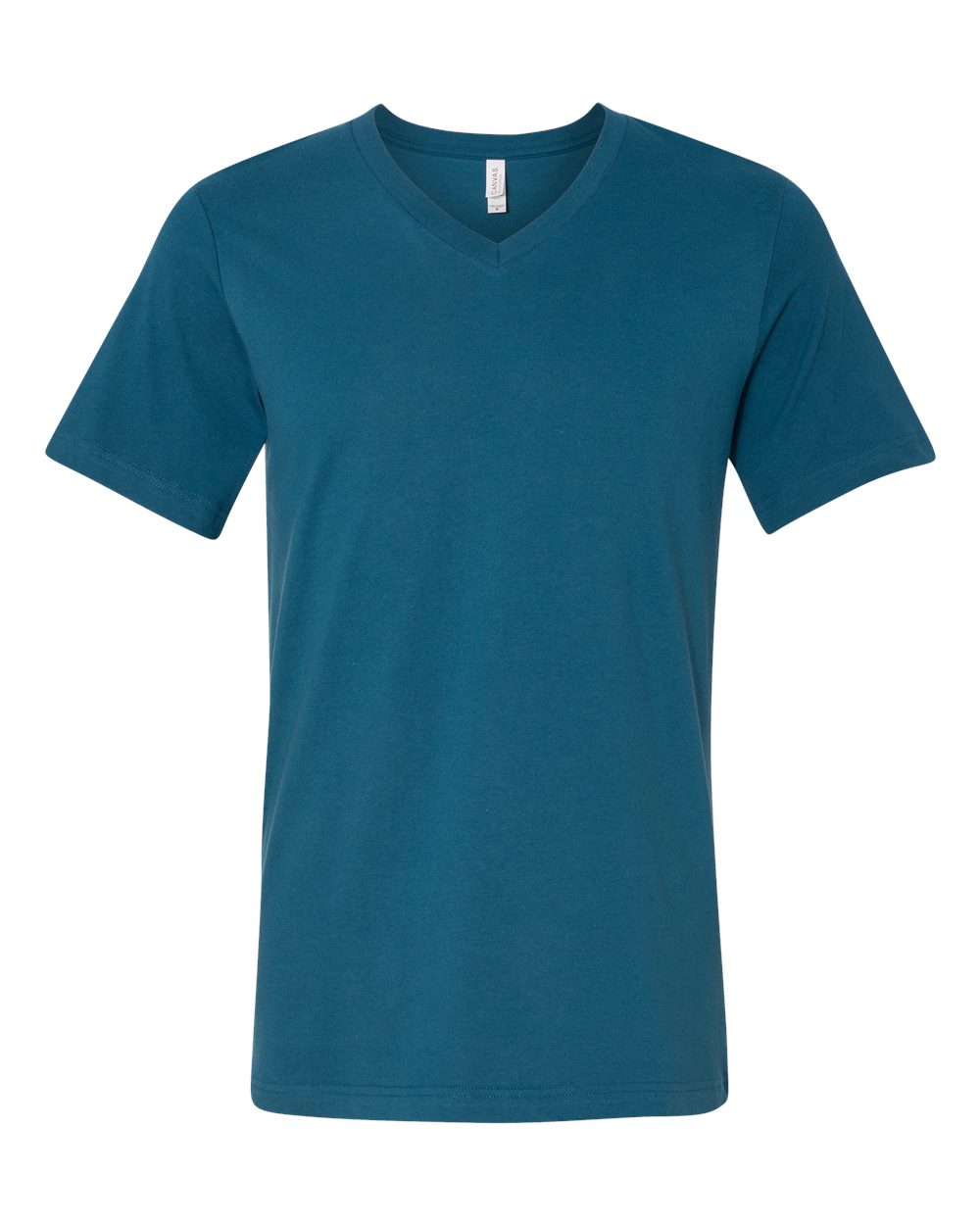 BELLA + CANVAS 3005 Unisex Jersey V-Neck Tee in Deep Teal