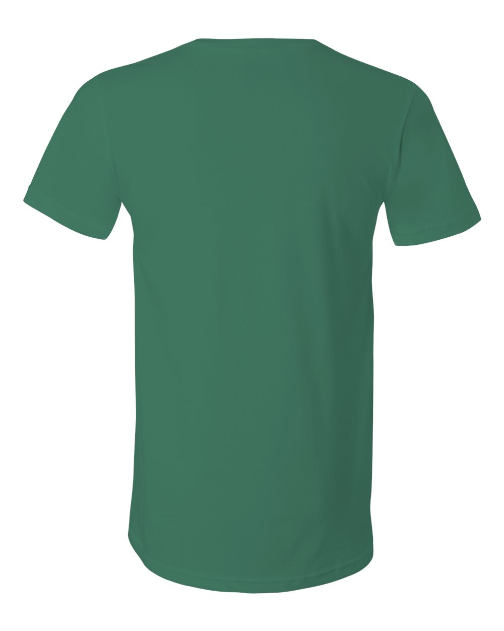 BELLA + CANVAS 3005 Unisex Jersey V-Neck Tee in Kelly, back