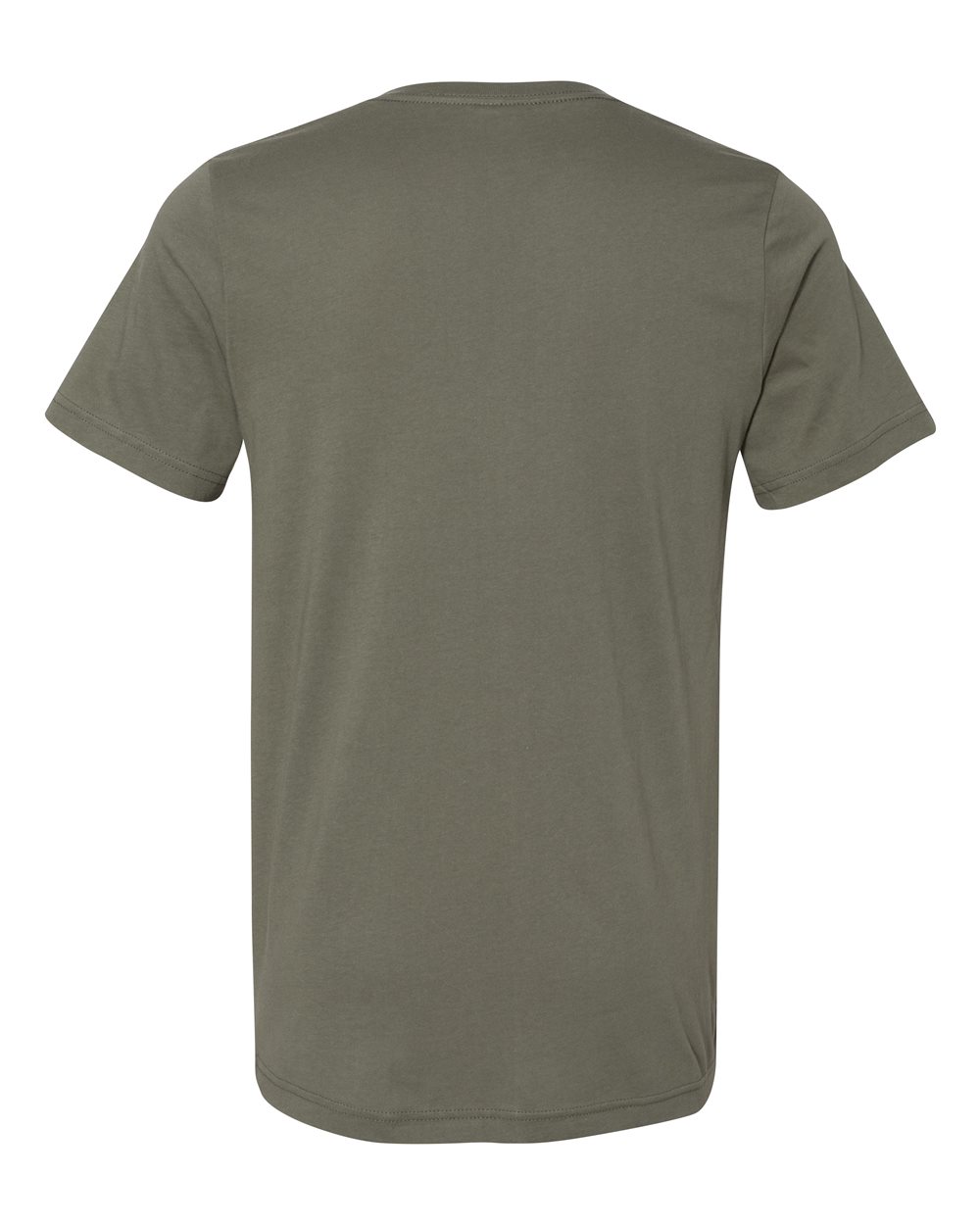 BELLA + CANVAS 3005 Unisex Jersey V-Neck Tee in Military Green, back