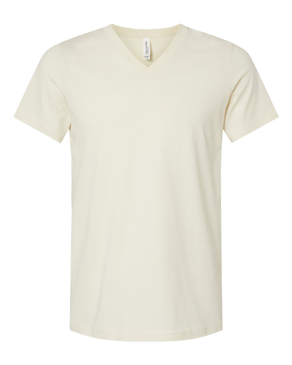 BELLA + CANVAS 3005 Unisex Jersey V-Neck Tee in Natural