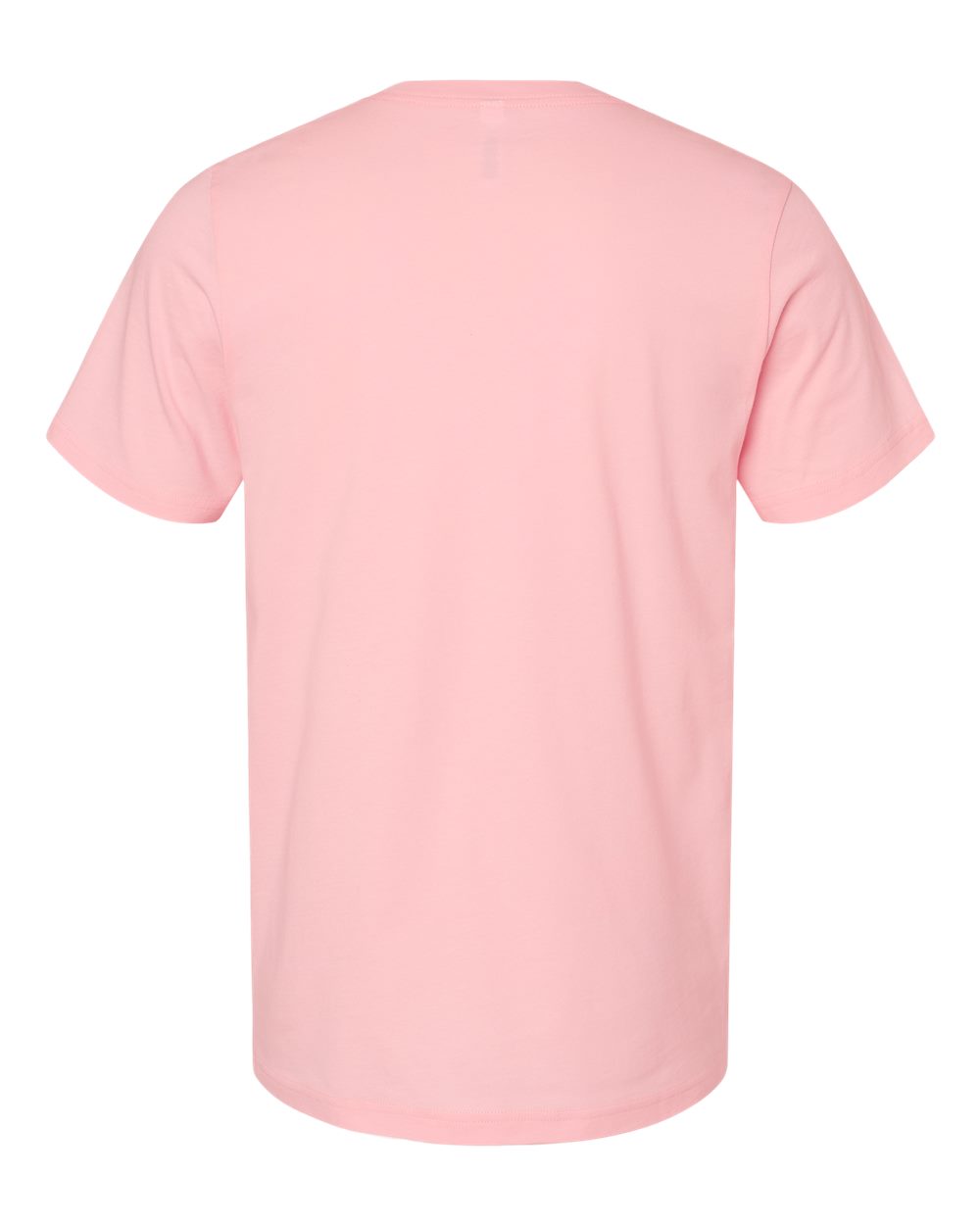BELLA + CANVAS 3005 Unisex Jersey V-Neck Tee in Pink, back