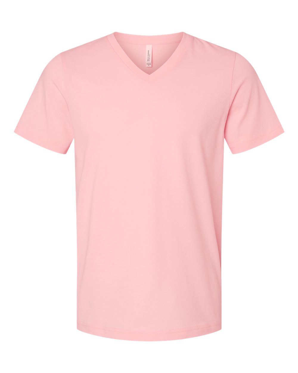 BELLA + CANVAS 3005 Unisex Jersey V-Neck Tee in Pink