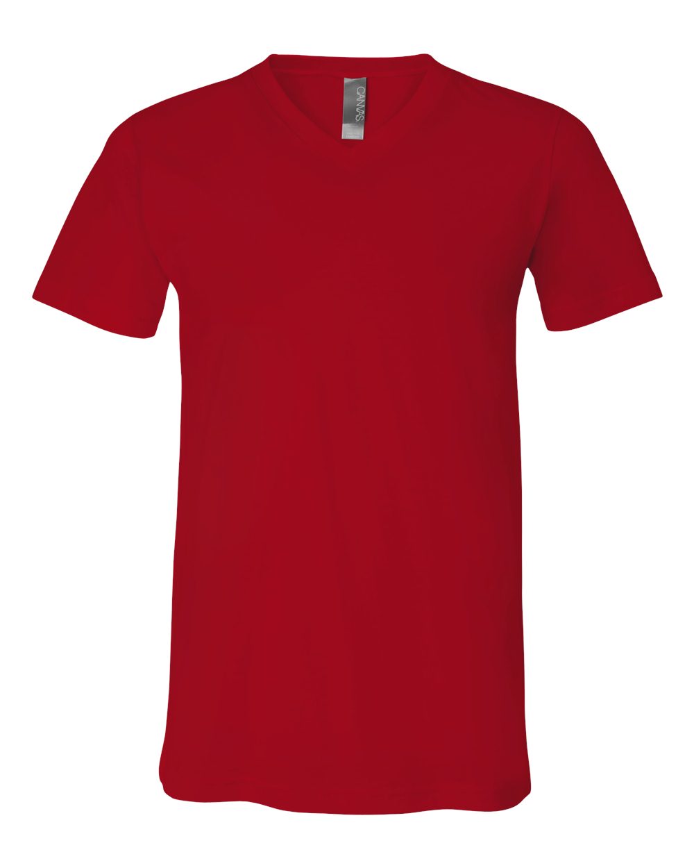 BELLA + CANVAS 3005 Unisex Jersey V-Neck Tee in Red