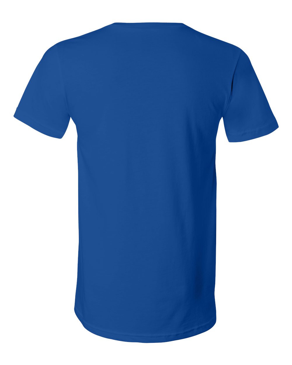 BELLA + CANVAS 3005 Unisex Jersey V-Neck Tee in True Royal, back