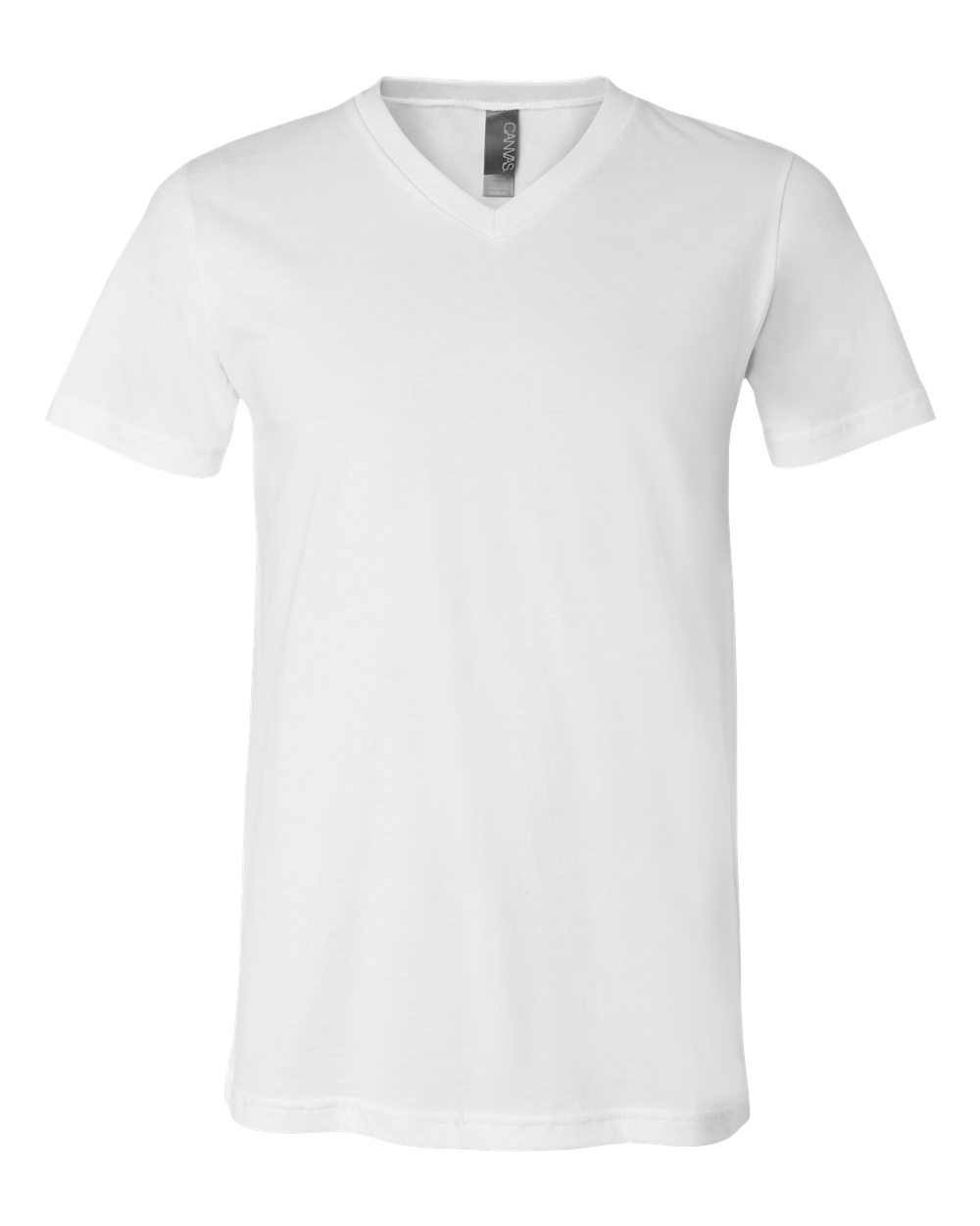 BELLA + CANVAS 3005 Unisex Jersey V-Neck Tee in White