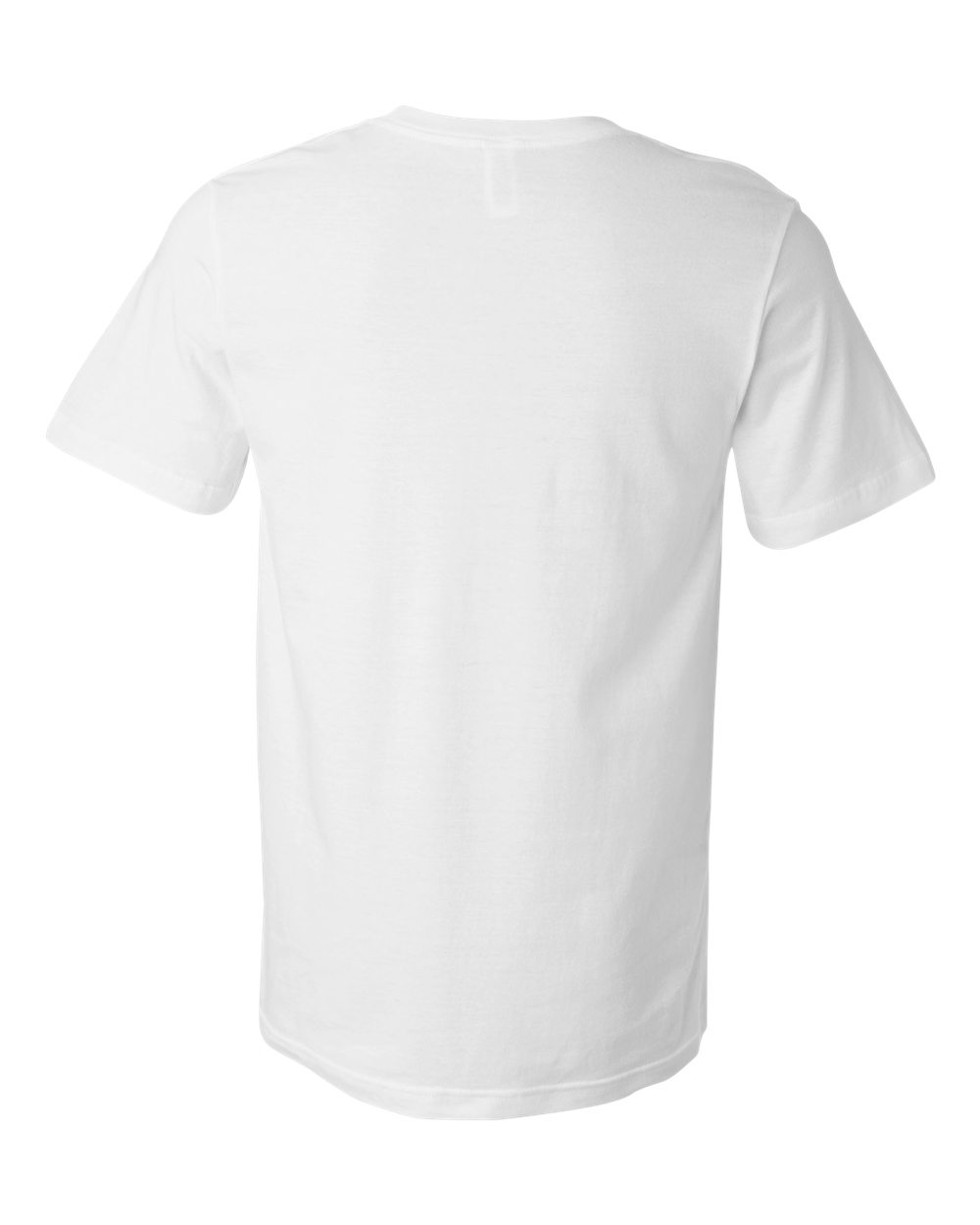 BELLA + CANVAS 3021 Men's Jersey Pocket Tee in White, back