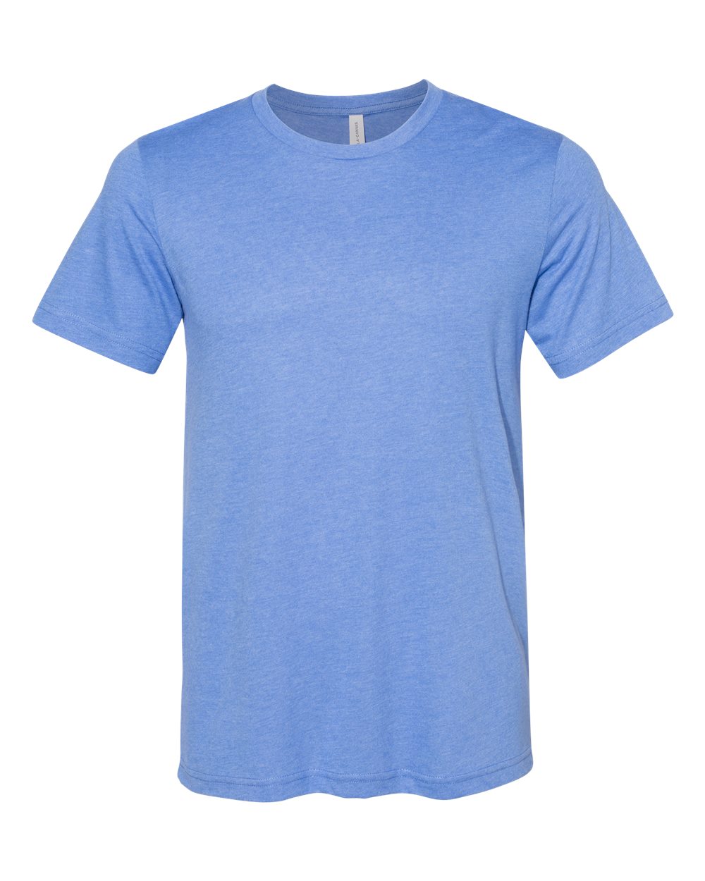 BELLA + CANVAS 3301 Unisex Sueded Tee in Heather Columbia Blue