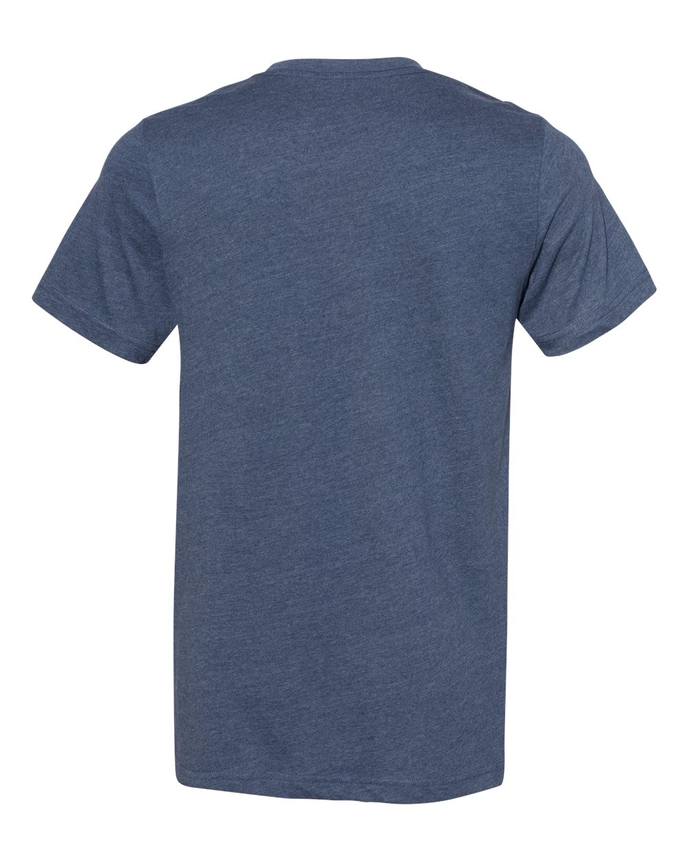 BELLA + CANVAS 3301 Unisex Sueded Tee in Heather Navy, back