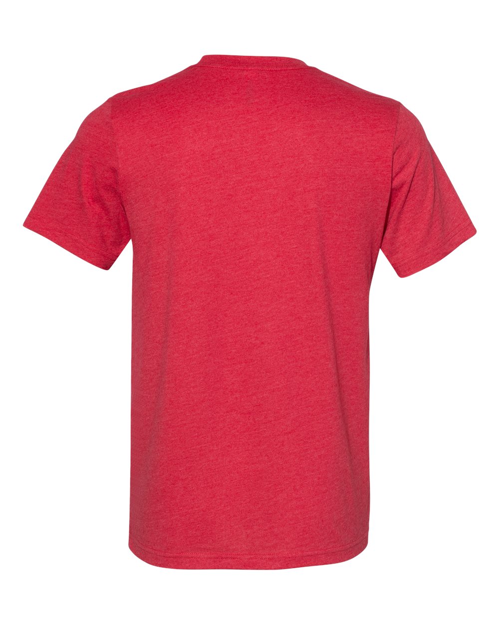 BELLA + CANVAS 3301 Unisex Sueded Tee in Heather Red, back