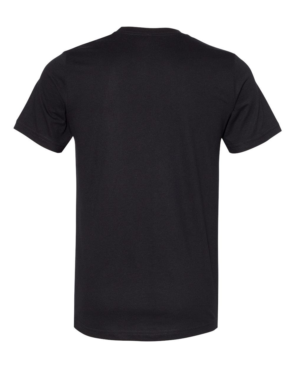 BELLA + CANVAS 3301 Unisex Sueded Tee in Solid Black Blend, back