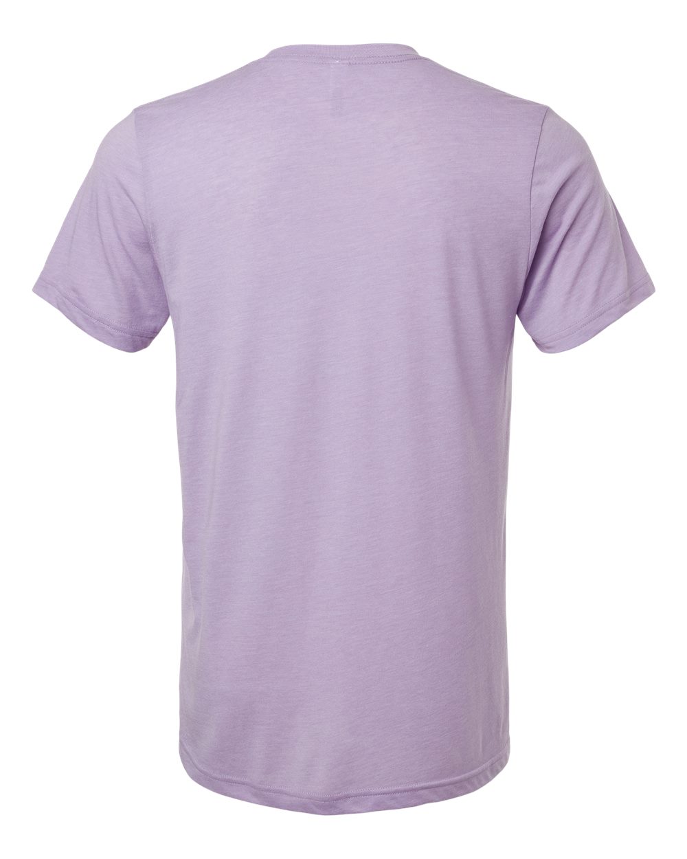 BELLA + CANVAS 3413 Triblend Tee in Dark Lavender Triblend, back