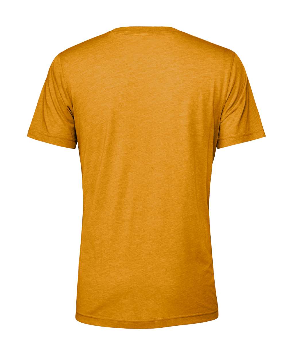 BELLA + CANVAS 3413 Triblend Tee in Mustard Triblend, back