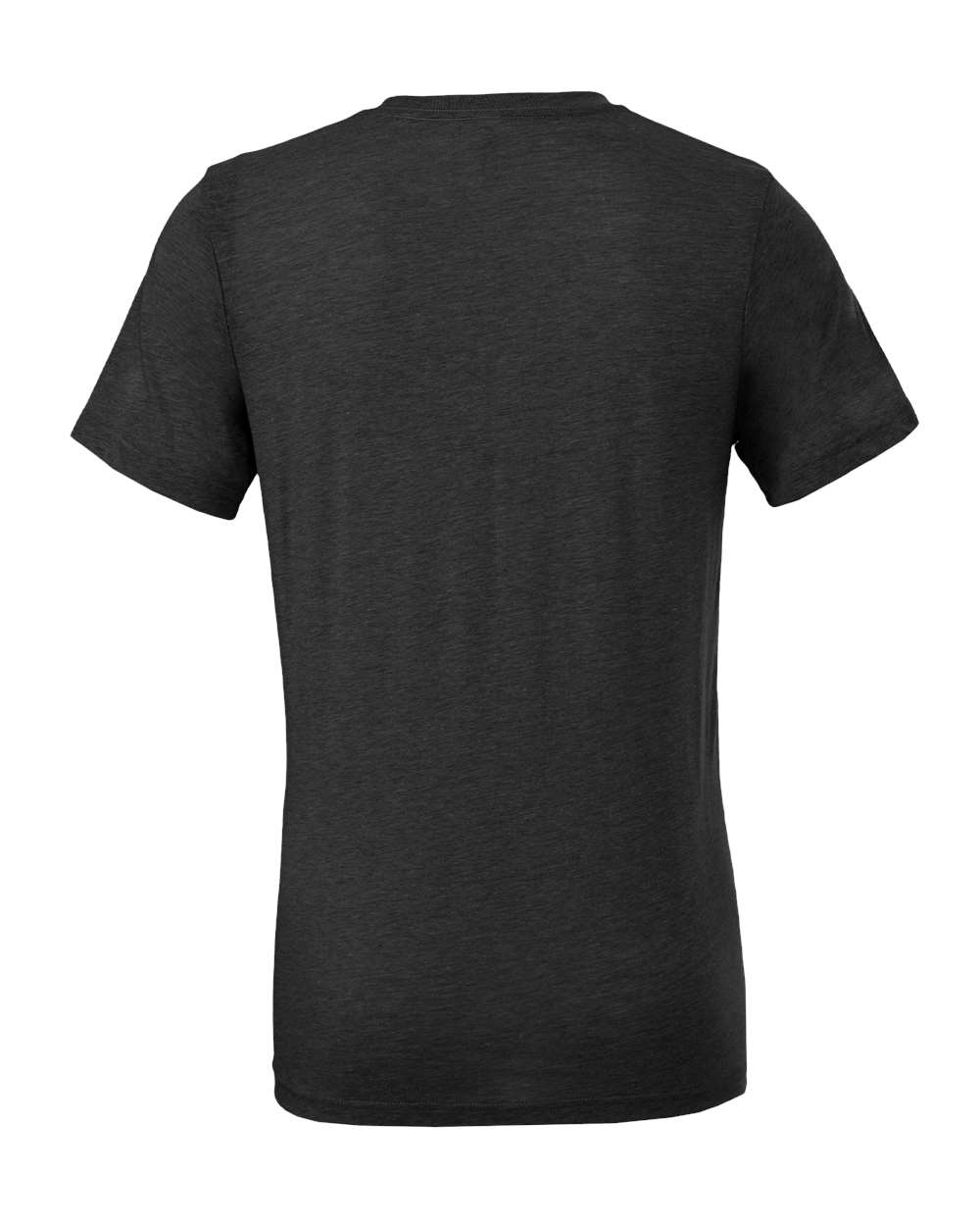 BELLA + CANVAS 3413 Triblend Tee in Solid Dark Grey Triblend, back