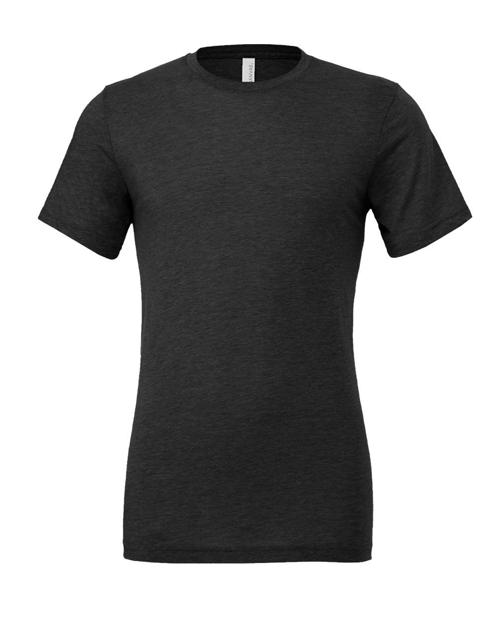 BELLA + CANVAS 3413 Triblend Tee in Solid Dark Grey Triblend