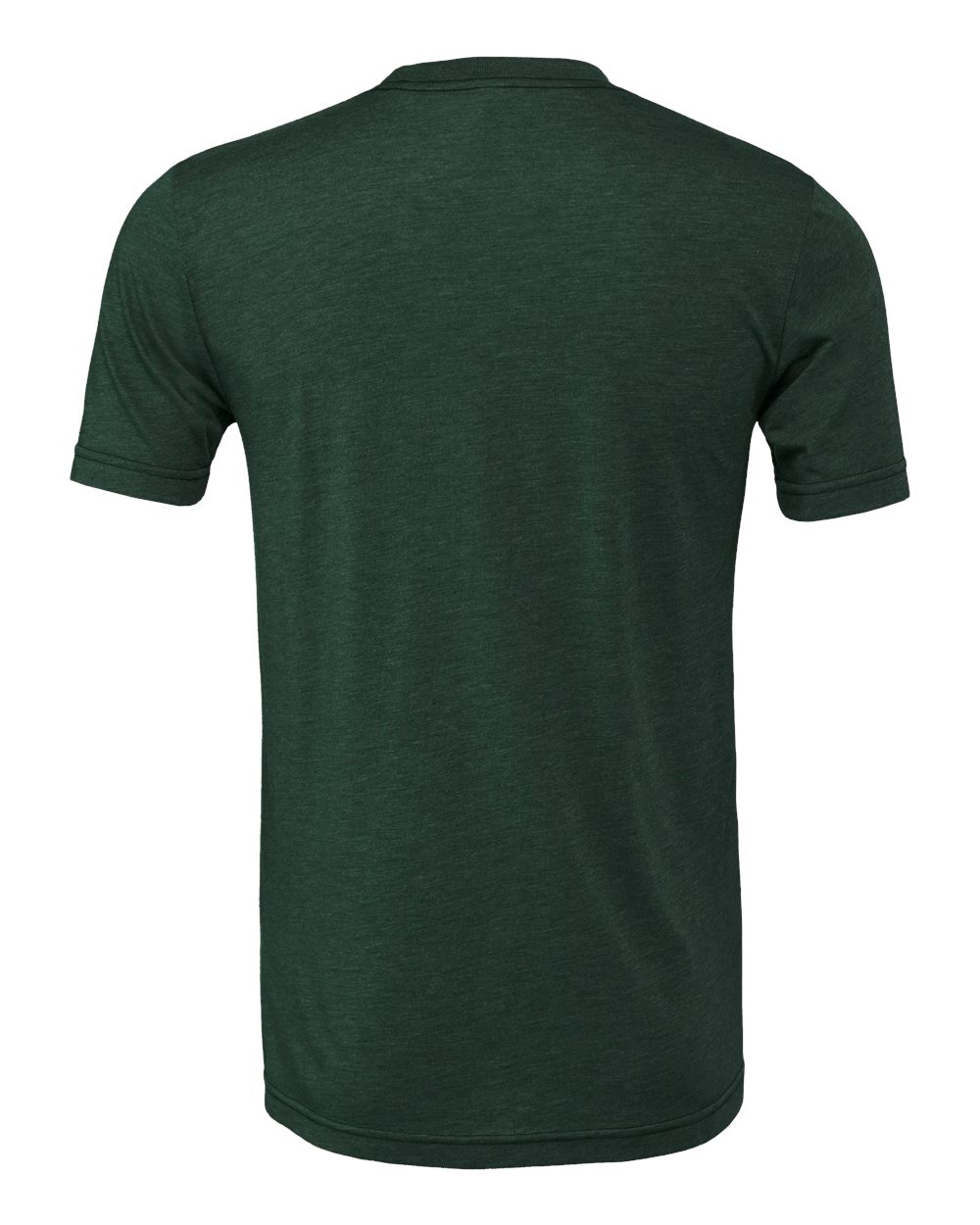 BELLA + CANVAS 3413 Triblend Tee in Solid Forest Triblend, back