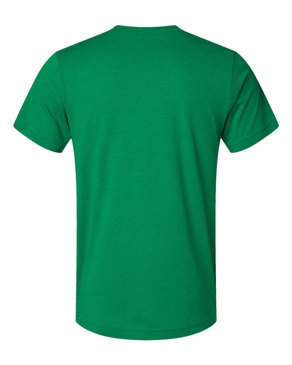 BELLA + CANVAS 3413 Triblend Tee in Solid Kelly Triblend, back