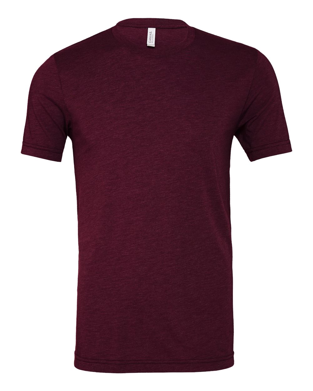 BELLA + CANVAS 3413 Triblend Tee in Solid Maroon Triblend