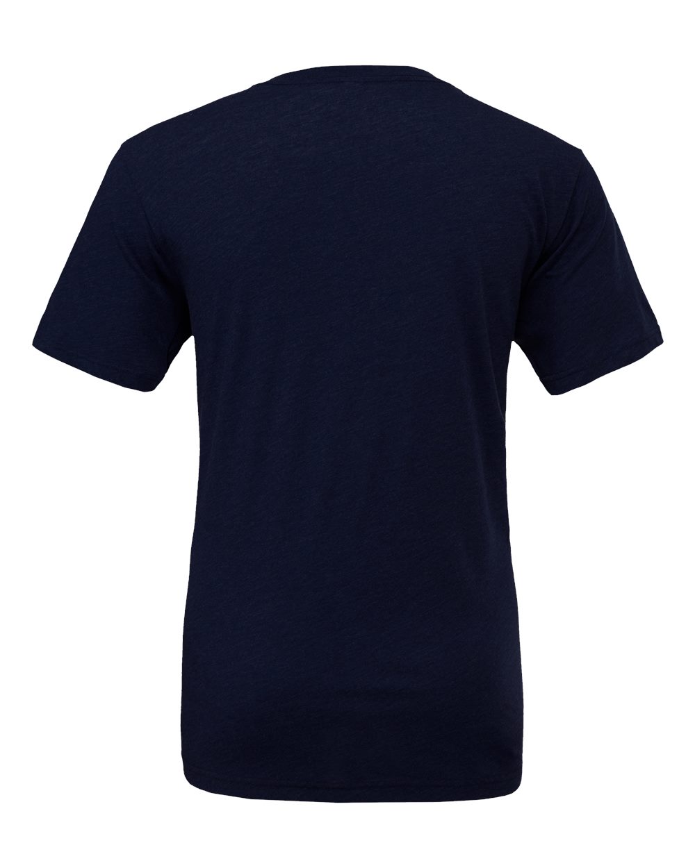 BELLA + CANVAS 3413 Triblend Tee in Solid Navy Triblend, back