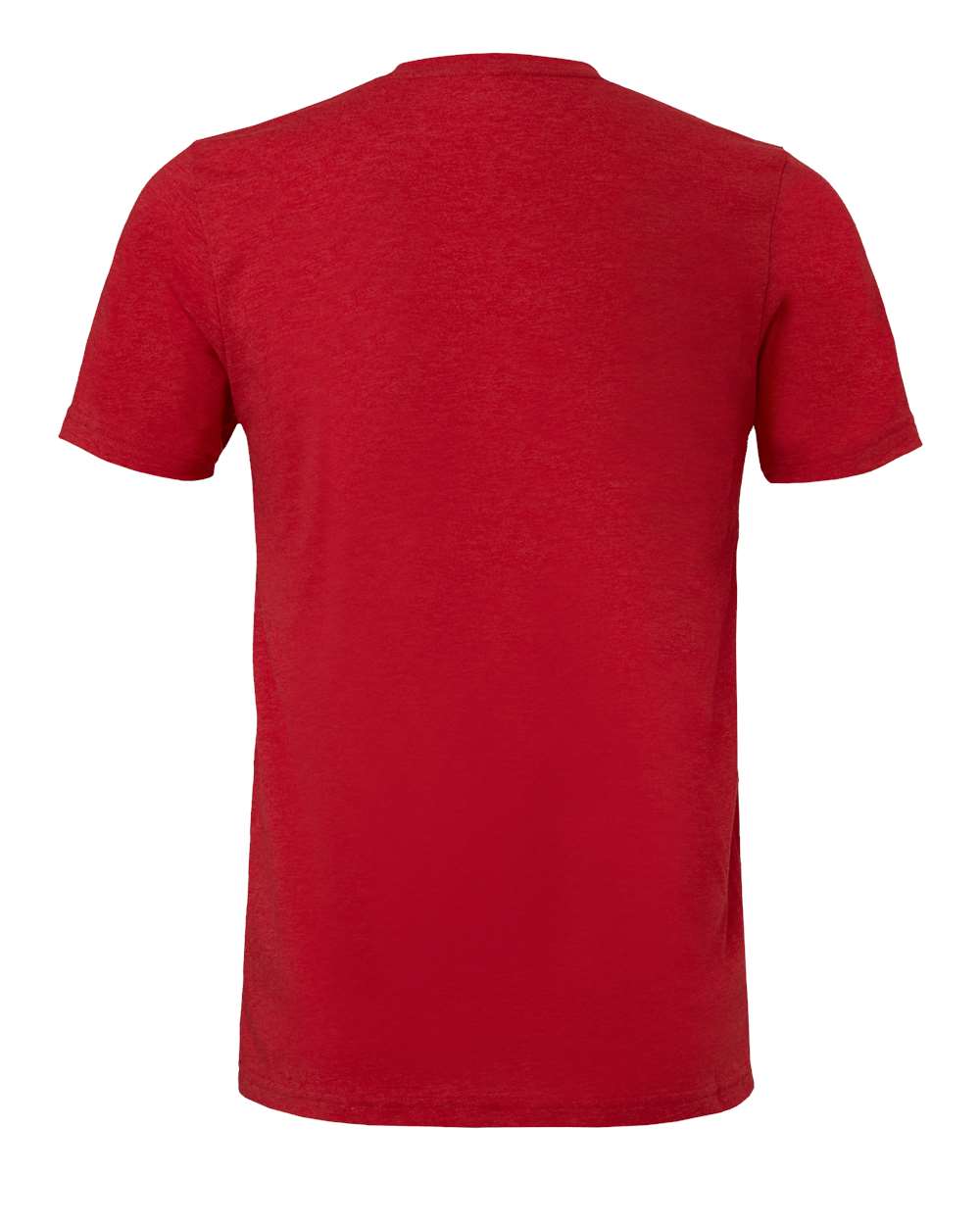 BELLA + CANVAS 3413 Triblend Tee in Solid Red Triblend, back