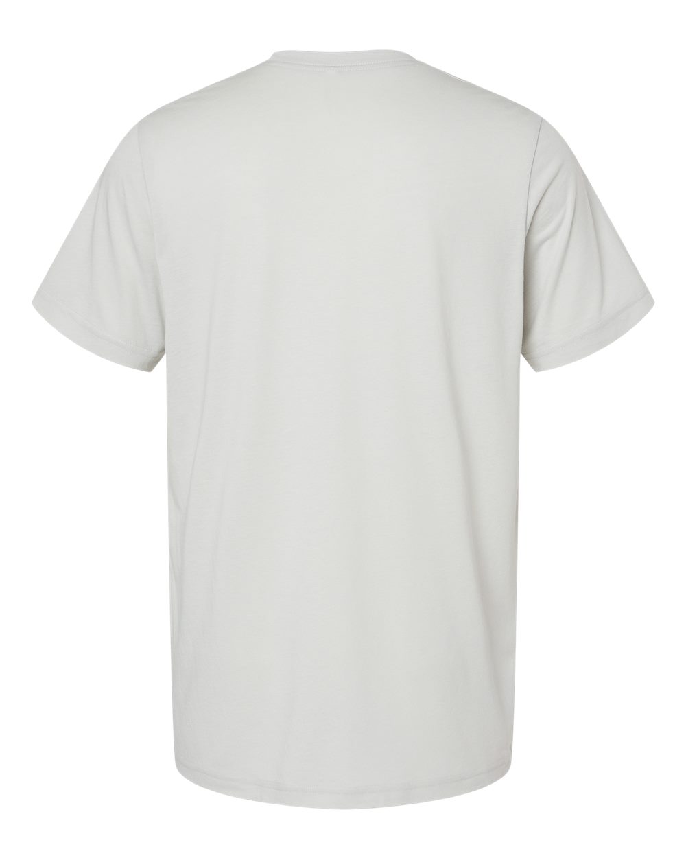 BELLA + CANVAS 3413 Triblend Tee in Solid Silver Triblend, back