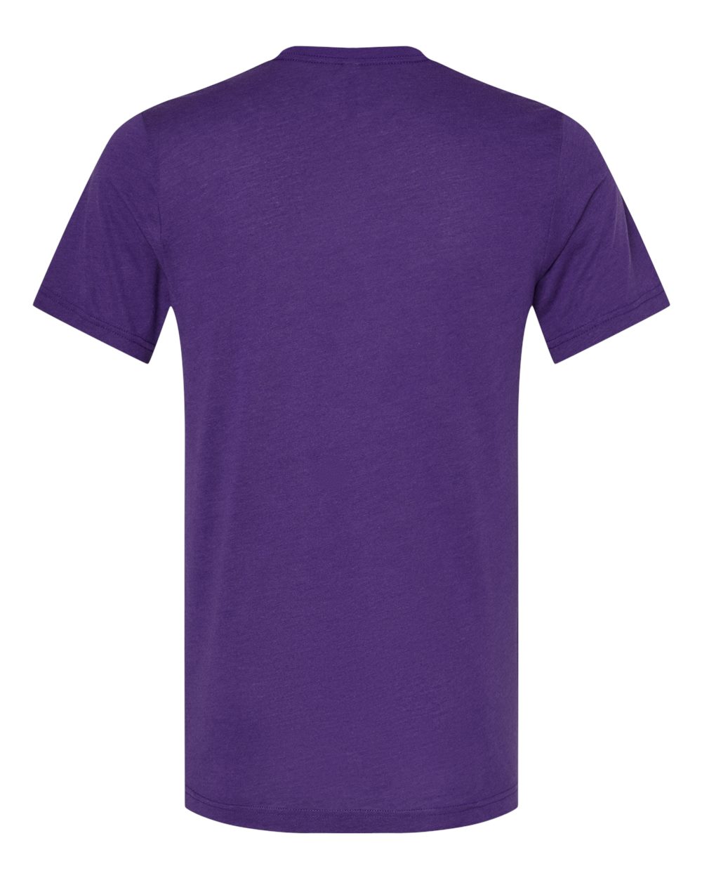 BELLA + CANVAS 3413 Triblend Tee in Solid Team Purple Triblend, back