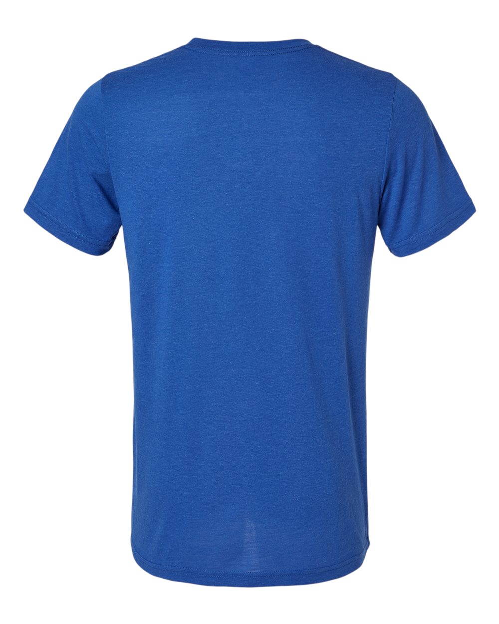 BELLA + CANVAS 3413 Triblend Tee in Solid True Royal Triblend, back