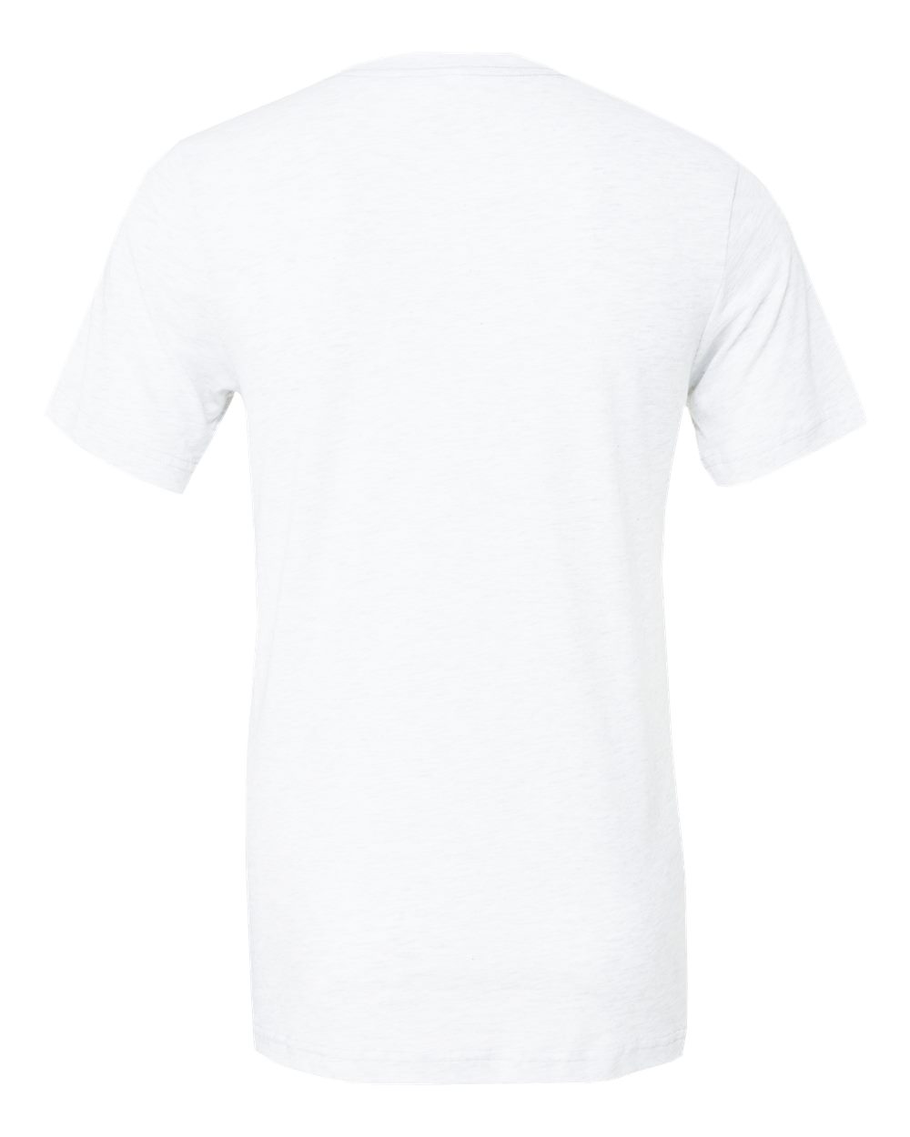 BELLA + CANVAS 3413 Triblend Tee in Solid White Triblend, back