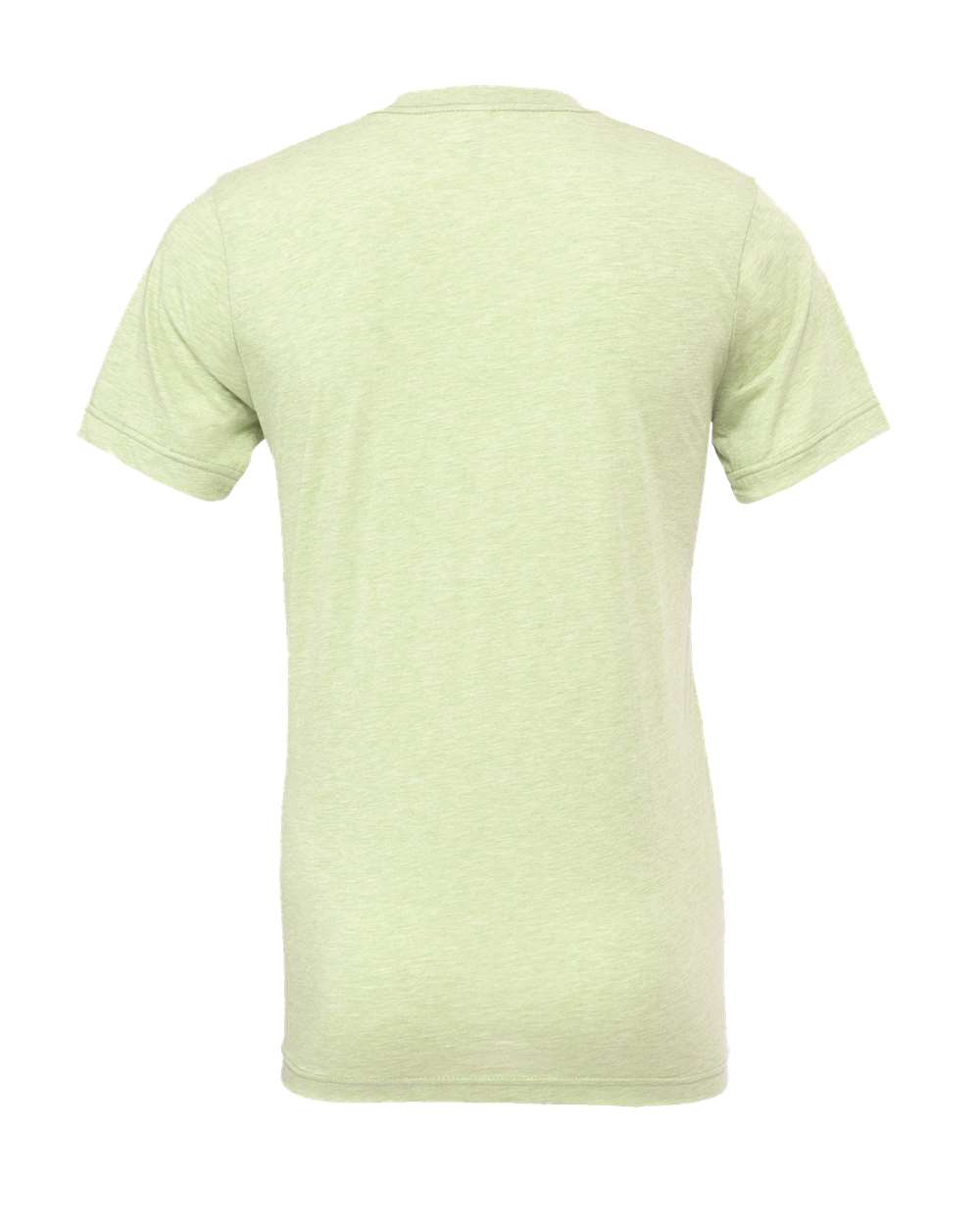 BELLA + CANVAS 3413 Triblend Tee in Spring Green Triblend, back
