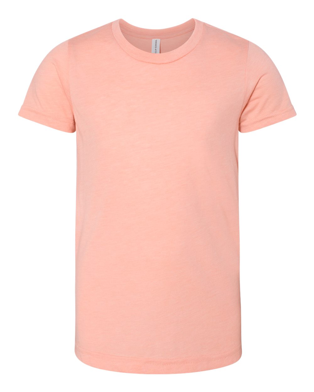 BELLA + CANVAS 3413Y Youth Triblend Tee in Peach Triblend