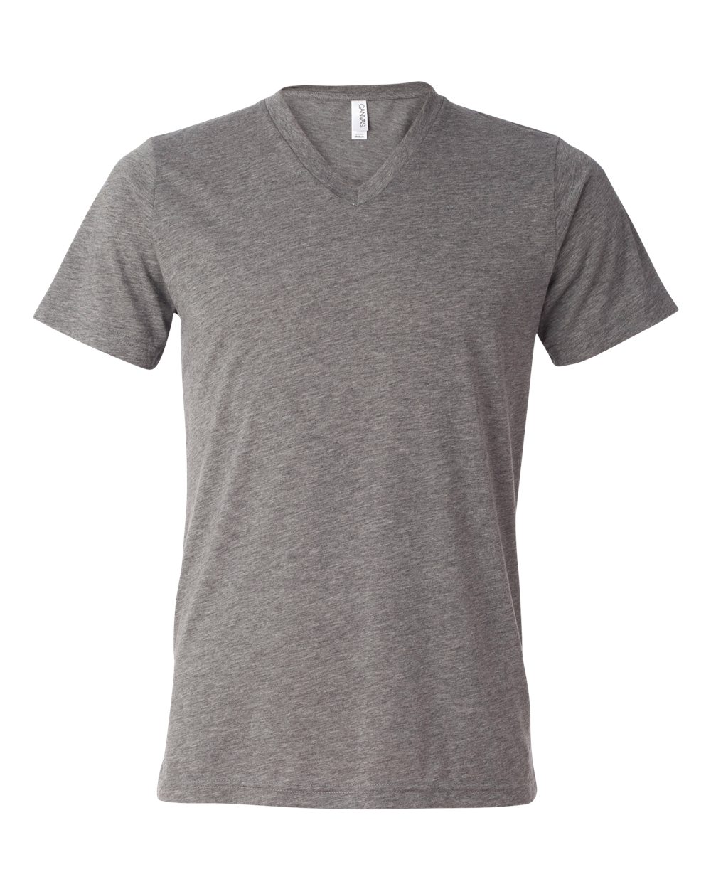 BELLA + CANVAS 3415 Unisex Triblend V-Neck Tee in Grey Triblend