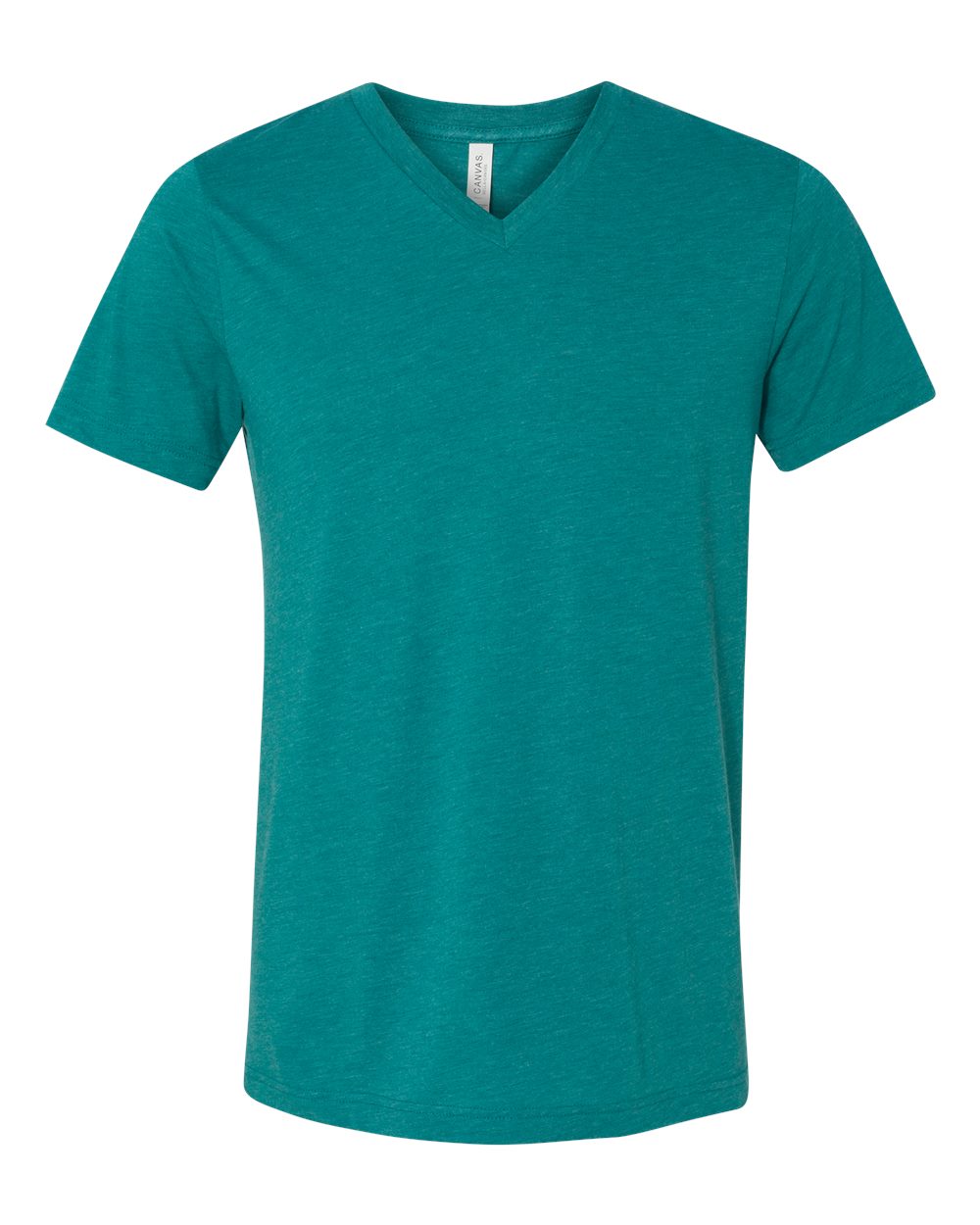 BELLA + CANVAS 3415 Unisex Triblend V-Neck Tee in Teal Triblend