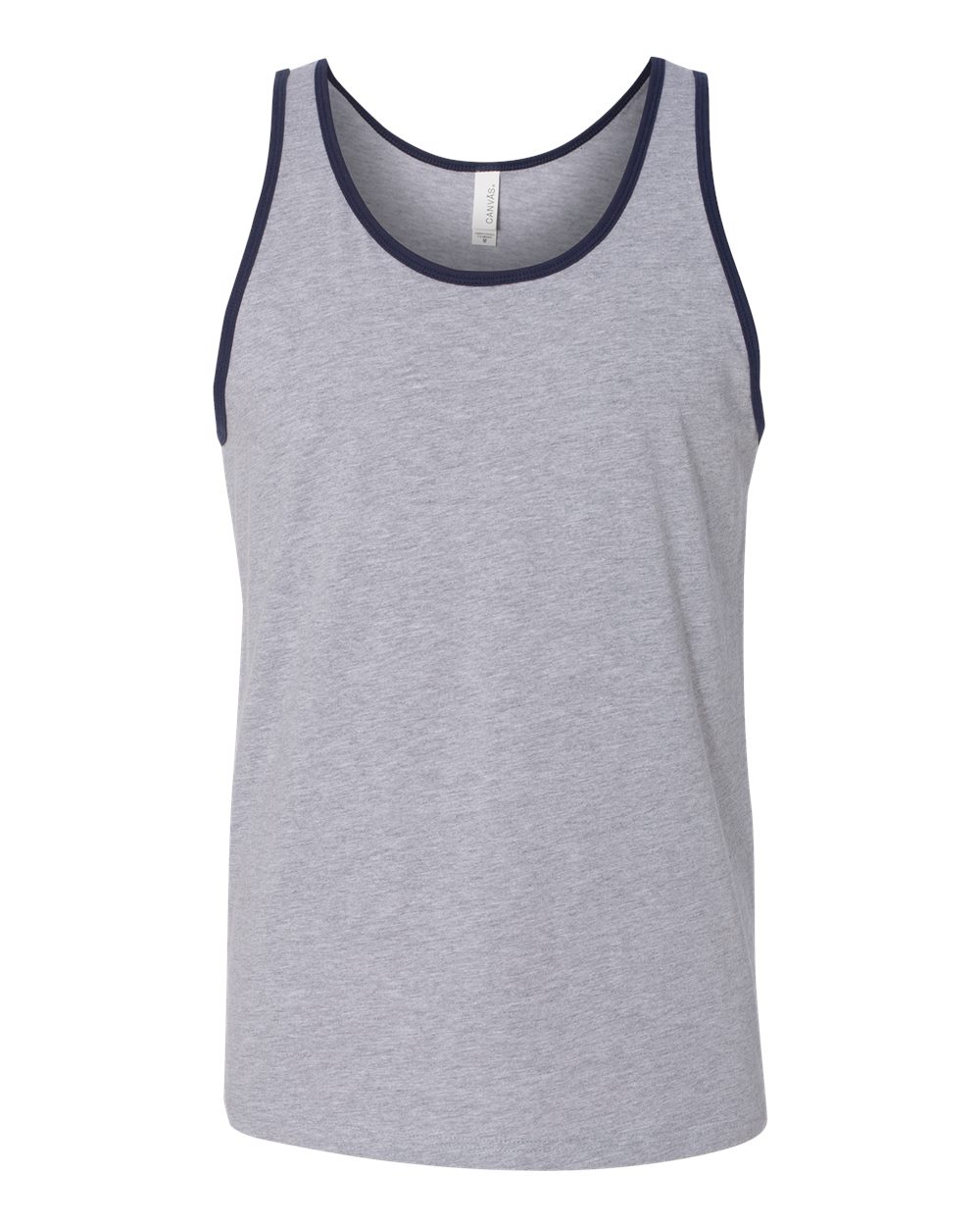 BELLA + CANVAS 3480 Jersey Tank in Athletic Heather/ Navy