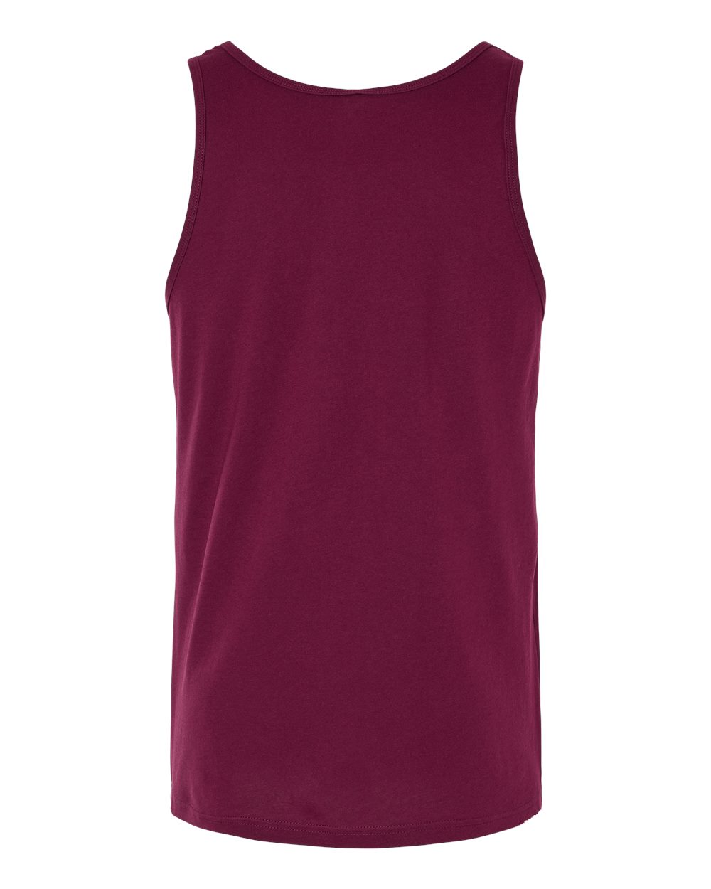 BELLA + CANVAS 3480 Jersey Tank in Maroon, back