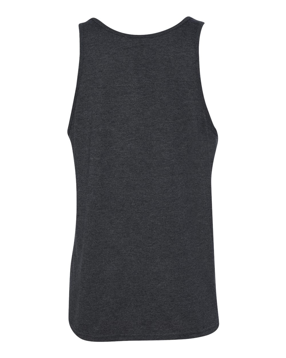 BELLA + CANVAS 3480CVC Unisex Heather CVC Tank in Dark Grey Heather, back