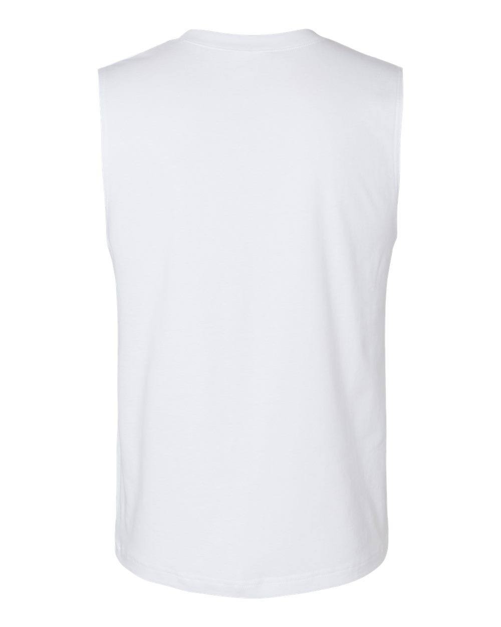 BELLA + CANVAS 3483 Jersey Muscle Tank in White, back